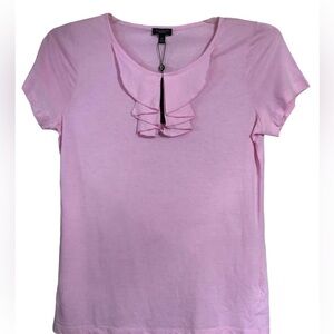 Light pink ruffle shirt sleeve top size M